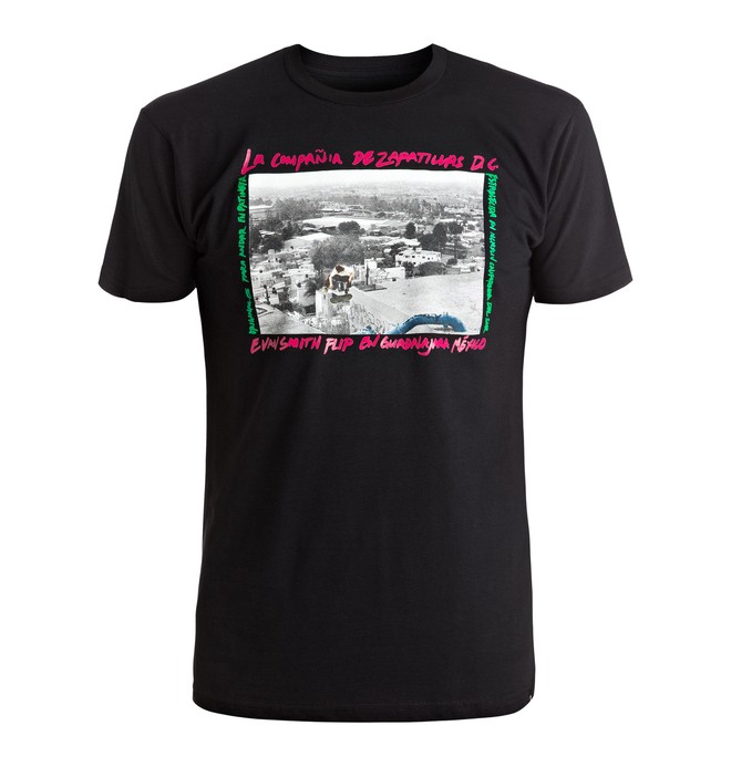 dcshoes, Men's Evan Mexico Tee, BLACK (kvj0) 0 Men's Evan Mexico Tee ADYZT04016 DC Shoes