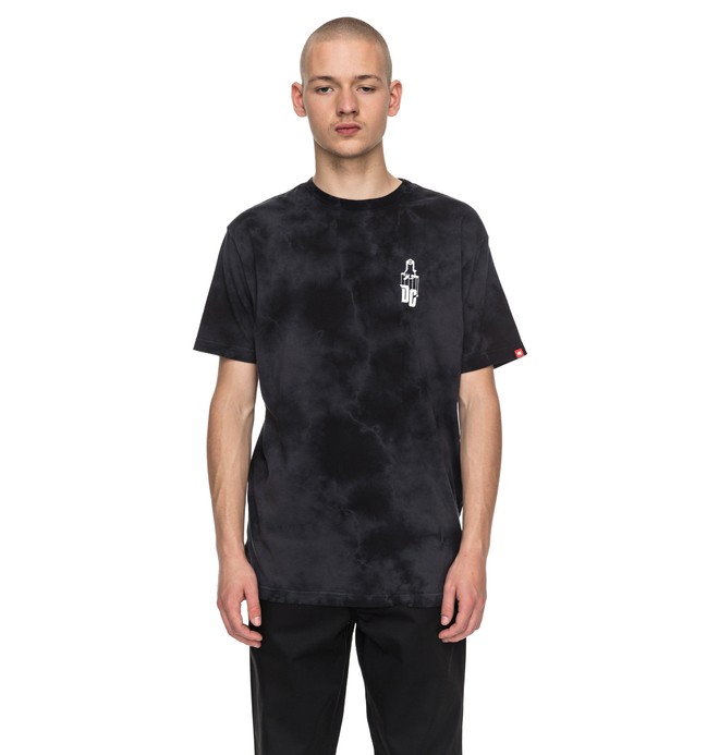 dcshoes, Sk8Mafia Texture - T-Shirt, BLACK (kvj0) 0 Sk8Mafia Texture - T-Shirt Black ADYZT04098 DC Shoes