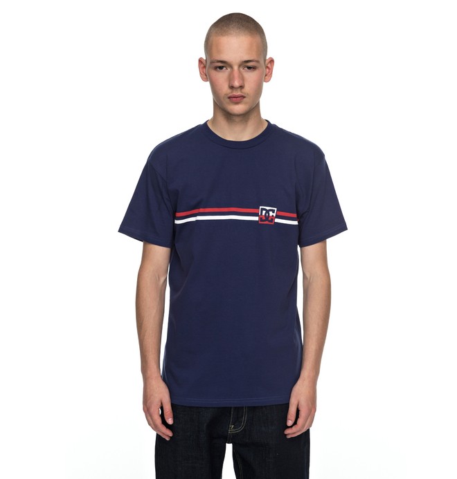 dcshoes, Men's Frontliner Tee, WASHED INDIGO (bsa0) 0 Men's Frontliner Tee Blue ADYZT04122 DC Shoes