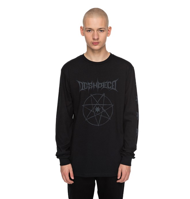 dcshoes, Pentastar Long Sleeve Tee, BLACK (kvj0) 0 Pentastar Long Sleeve Tee ADYZT04171 DC Shoes