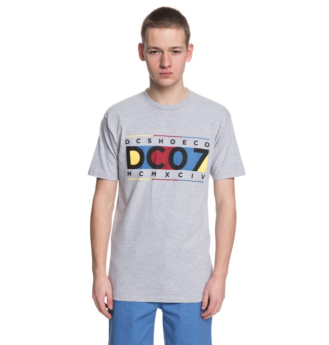 dcshoes, Men's Knuckle Up Tee, GREY HEATHER (knfh) 0 Men's Knuckle Up Tee Black ADYZT04220 DC Shoes