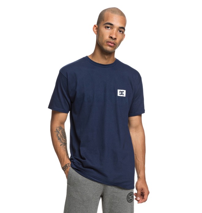 dcshoes, Men's Stage Box Tee, BLACK IRIS (btl0) 0 Men's Stage Box Tee Blue ADYZT04245 DC Shoes