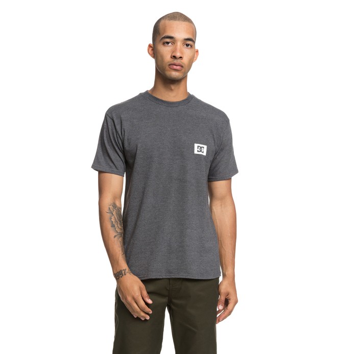 dcshoes, Stage Box Tee, CHARCOAL HEATHER (kteh) 0 Stage Box Tee Black ADYZT04245 DC Shoes