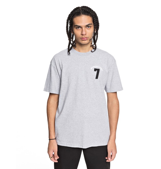 dcshoes, Lucky Seven - T Shirt col rond, GREY HEATHER (knfh) 0 Lucky Seven - T Shirt col rond Noir ADYZT04256 DC Shoes