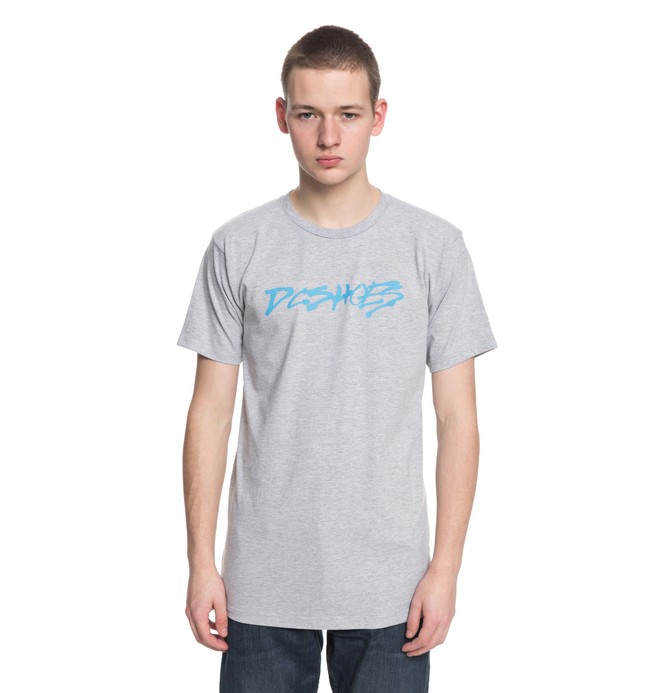 dcshoes, Contrast - T-Shirt, HEATHER GREY (knfh) 0 Contrast - T-Shirt ADYZT04307 DC Shoes