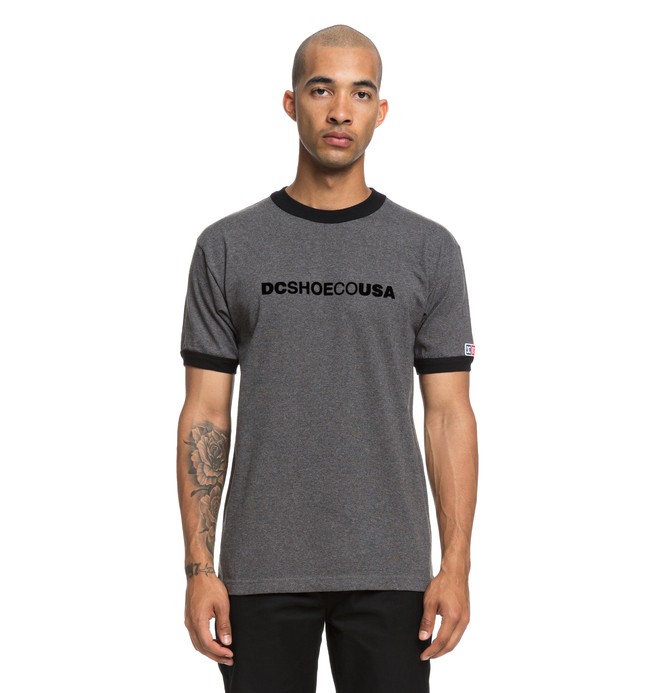 dcshoes, Skate Tee, CHARCOAL HEATHER (kteh) 0 Skate Tee Black ADYZT04358 DC Shoes