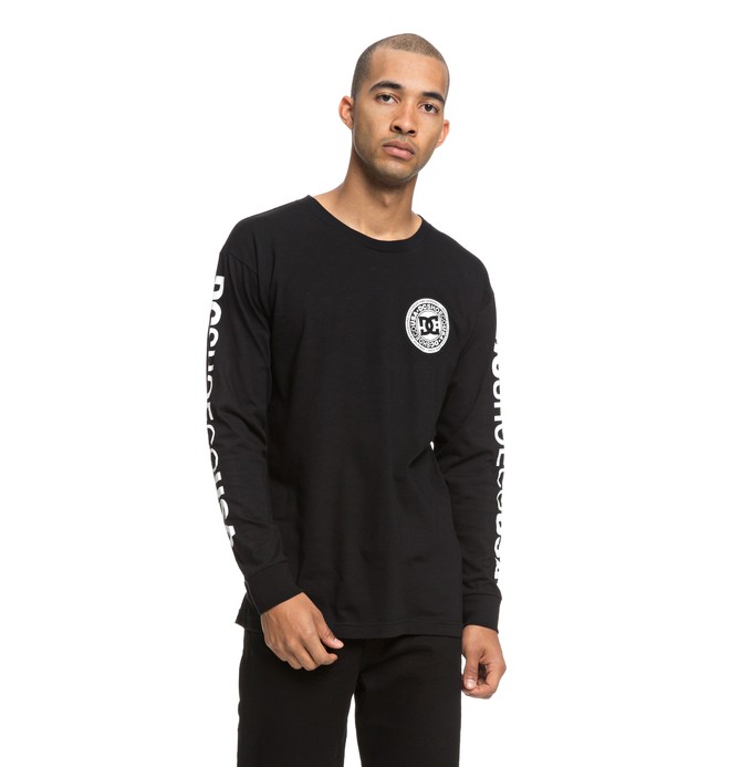 dcshoes, Circle Star Long Sleeve Tee, BLACK (kvj0) 0 Circle Star Long Sleeve Tee Black ADYZT04369 DC Shoes