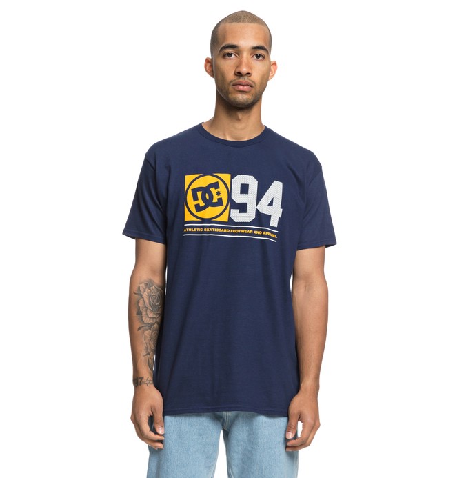 dcshoes, Men's Player Seven Tee, BLACK IRIS (btl0) 0 Men's Player Seven Tee Blue ADYZT04370 DC Shoes