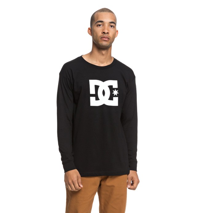 dcshoes, Star Long Sleeve Tee, BLACK (kvj0) 0 Star Long Sleeve Tee Black ADYZT04376 DC Shoes