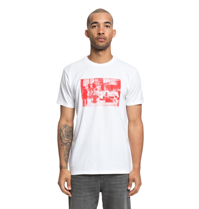 dcshoes, Shadon Tee, SNOW WHITE (wbb0) 0 Shadon Tee White ADYZT04389 DC Shoes