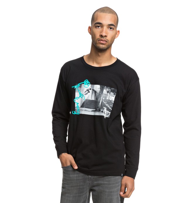 dcshoes, Evan Wall Ride - T-shirt à manches longues pour Homme, BLACK (kvj0) 0 Evan Wall Ride - T-shirt à manches longues pour Homme Noir ADYZT04391 DC Shoes