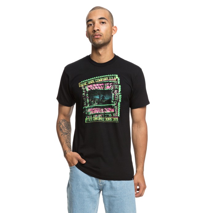 dcshoes, Men's Slauson Tee, BLACK (kvj0) 0 Men's Slauson Tee Black ADYZT04393 DC Shoes