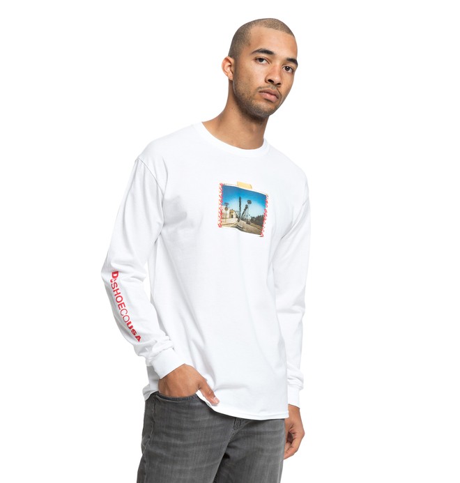 dcshoes, DCLA Long Sleeve Tee, WHITE (wbb0) 0 DCLA Long Sleeve Tee White ADYZT04395 DC Shoes