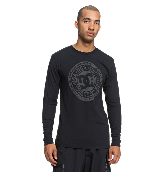 dcshoes, Splitted Long Sleeve Tee, BLACK (kvj0) 0 Splitted Long Sleeve Tee Black ADYZT04428 DC Shoes