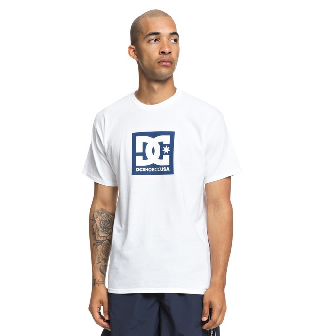 dcshoes, Square Star Tee, SNOW WHITE (wbb0) 0 Square Star Tee White ADYZT04464 DC Shoes
