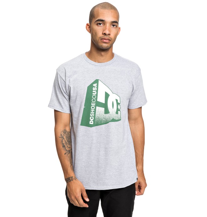 dcshoes, Captain Tee, GREY HEATHER (knfh) 0 Captain Tee Black ADYZT04506 DC Shoes