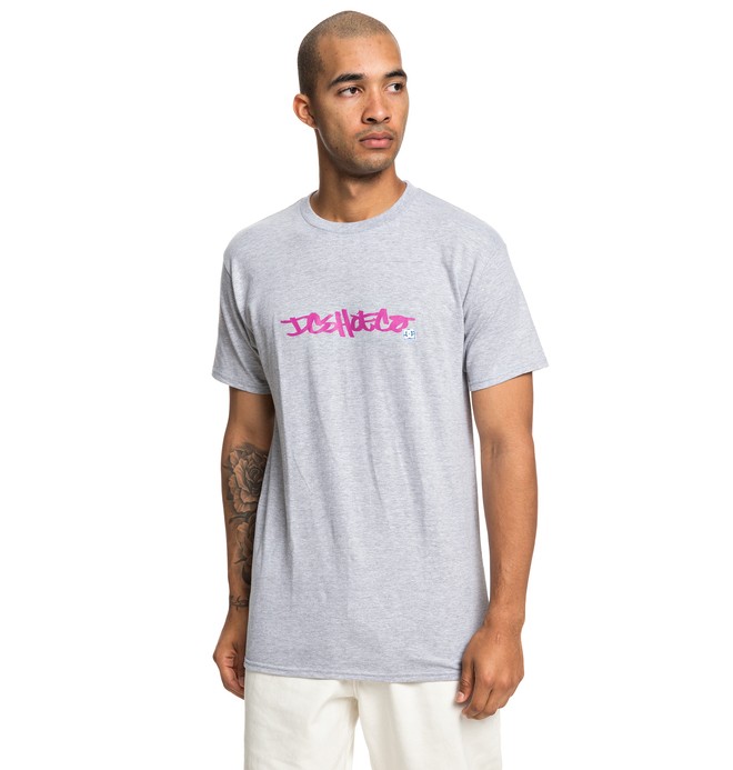 dcshoes, Waxed Tee, GREY HEATHER (knfh) 0 Waxed Tee Black ADYZT04522 DC Shoes