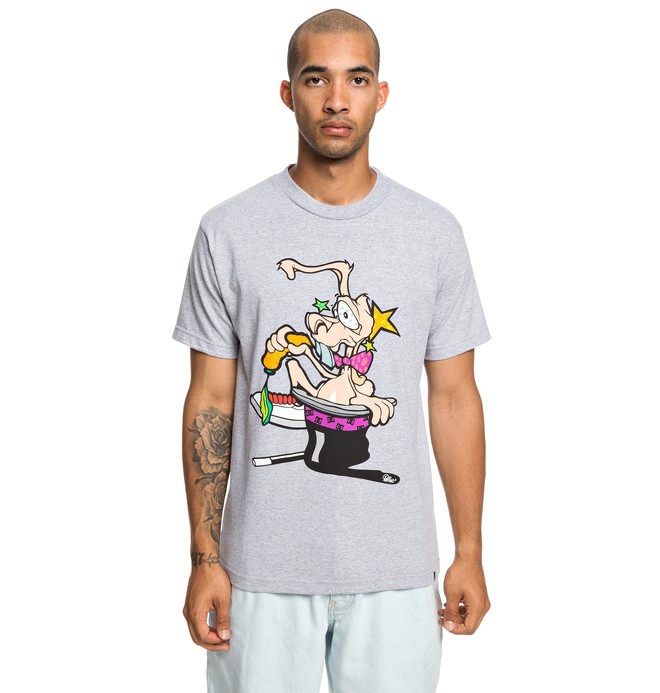 dcshoes, Rabbit Tee, GREY HEATHER (knfh) 0 Rabbit Tee Black ADYZT04528 DC Shoes
