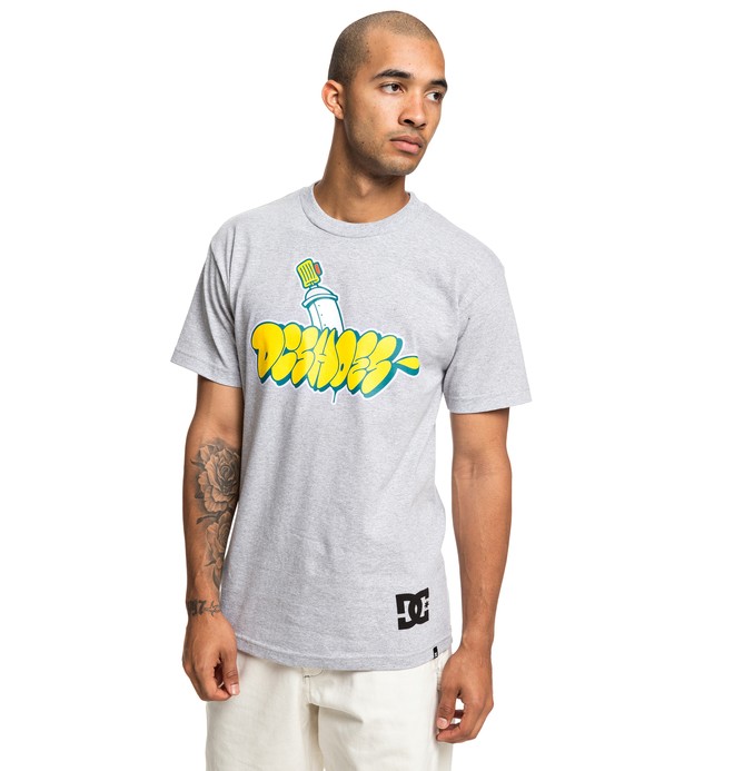 dcshoes, Throwy Tee, GREY HEATHER (knfh) 0 Throwy Tee Black ADYZT04529 DC Shoes
