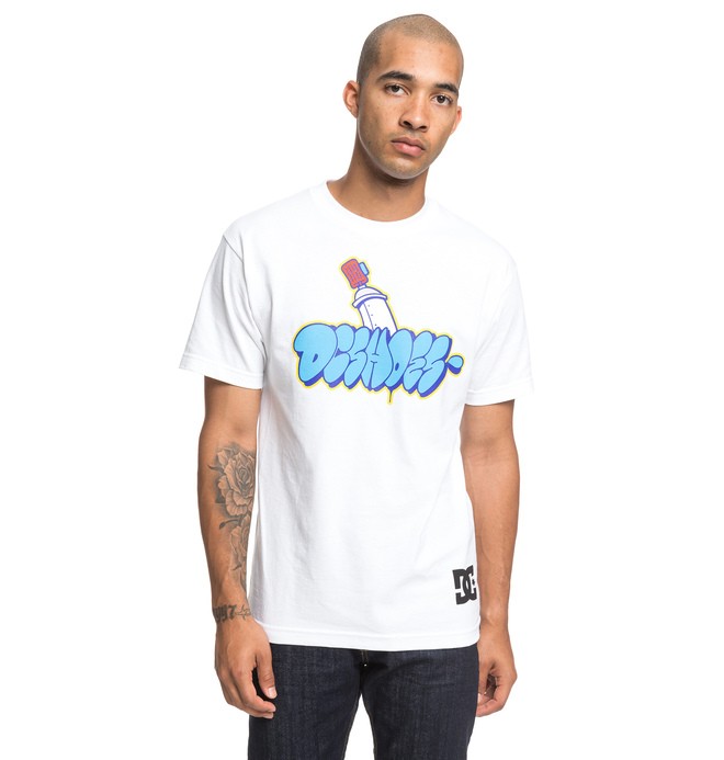 dcshoes, Throwy Tee, SNOW WHITE (wbb0) 0 Throwy Tee White ADYZT04529 DC Shoes