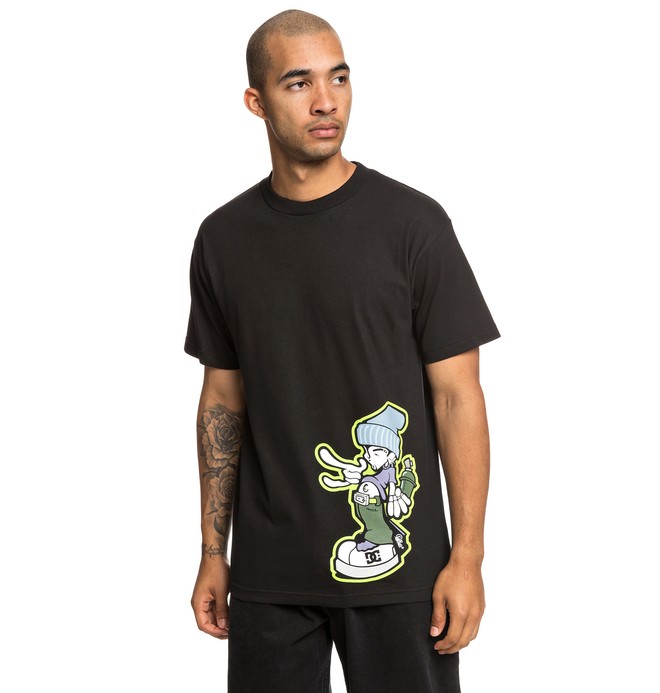 dcshoes, B-Boy Tee, BLACK (kvj0) 0 B-Boy Tee Black ADYZT04530 DC Shoes