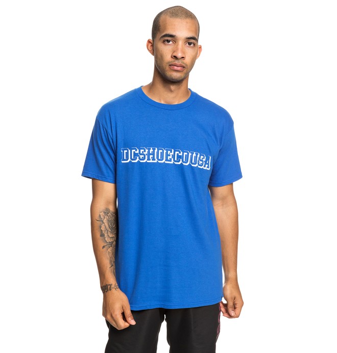 dcshoes, Fittest Tee, NAUTICAL BLUE/ SNOW WHITE (xbbw) 0 Fittest Tee Blue ADYZT04532 DC Shoes