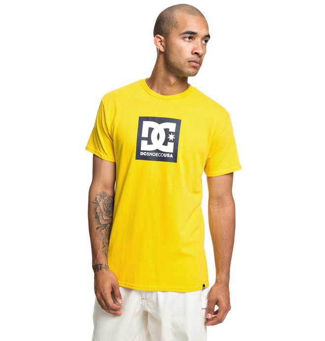 dcshoes, Square Star Tee, DANDELION (yhh0) 0 Square Star Tee Yellow ADYZT04533 DC Shoes