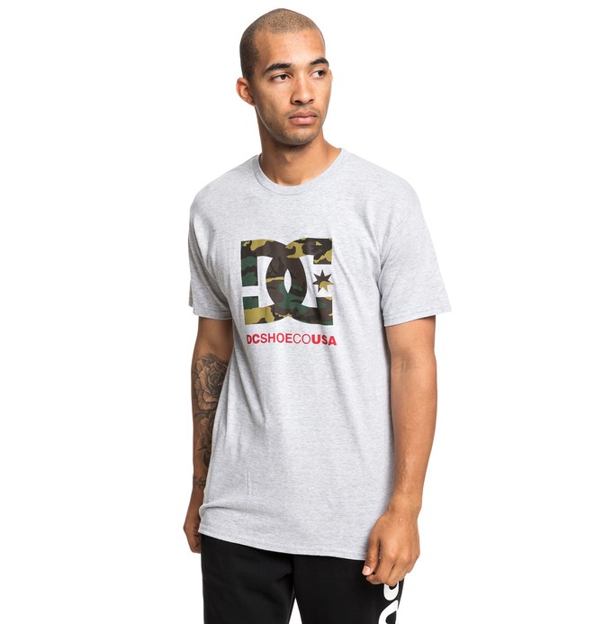 dcshoes, Camo Fill Tee, GREY HEATHER (knfh) 0 Camo Fill Tee Black ADYZT04541 DC Shoes
