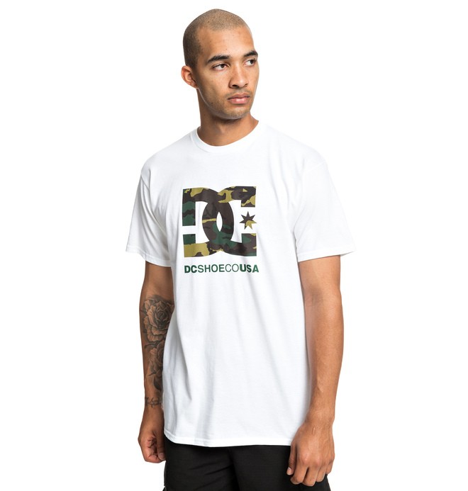 dcshoes, Camo Fill Tee, SNOW WHITE (wbb0) 0 Camo Fill Tee White ADYZT04541 DC Shoes