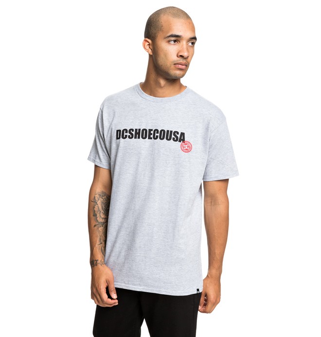 dcshoes, Pacting Tee, GREY HEATHER (knfh) 0 Pacting Tee Black ADYZT04546 DC Shoes
