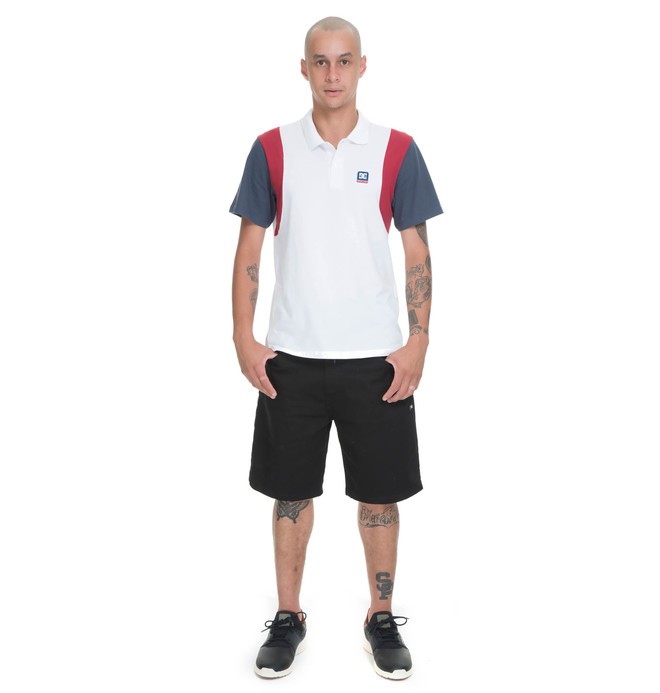 dcshoes, DC POLO BASIC, SNOW WHITE (sno) 0 DC POLO BASIC Branco BR61161537 DC Shoes