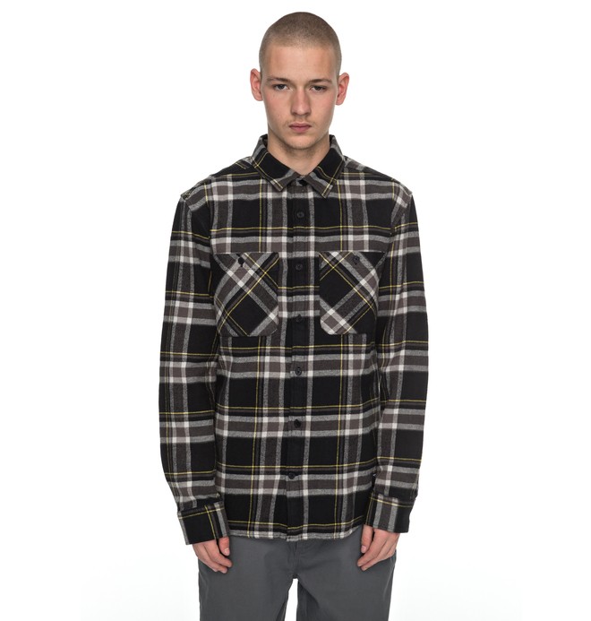 dcshoes, DC CAMISA CHRIS COLE FLANNEL IMP, BLACK* (kvj0) 0 DC CAMISA CHRIS COLE FLANNEL IMP Preto BR62291158 DC Shoes