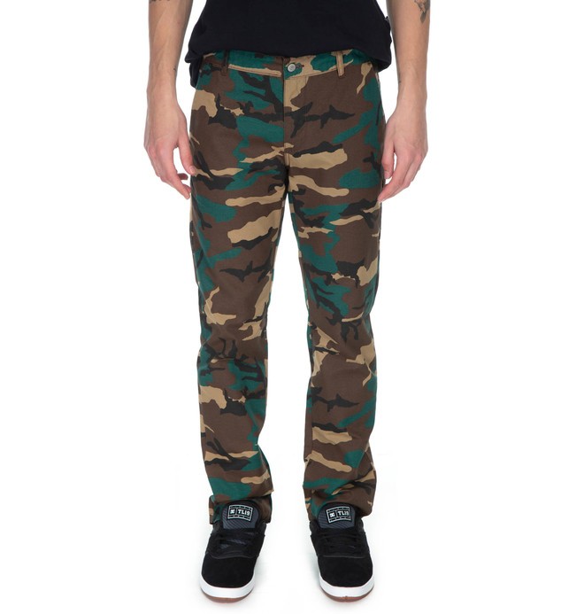 dcshoes, DC CALCA ESP WORKER CAMO, CAMO* (cam) 0 DC CALCA ESP WORKER CAMO Verde BR63351221 DC Shoes