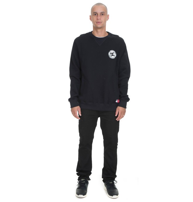 dcshoes, DC MOL CARECA CORE CREW, BLACK* (blk) 0 DC MOL CARECA CORE CREW Preto BR65491195 DC Shoes