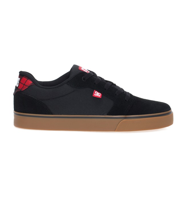 dcshoes, DC SHOES ANVIL LA, BLACK/ WHITE/ PLAID (lhp) 0 DC SHOES ANVIL LA Preto BRADYS300200P DC Shoes