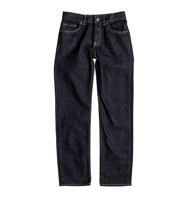 dcshoes, Worker Indigo Rinse - Straight Fit Jeans, INDIGO RINSE (btkw) 0 Worker Indigo Rinse - Straight Fit Jeans Blue EDBDP03034 DC Shoes