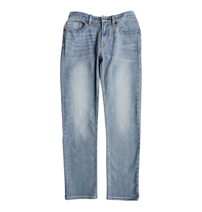 dcshoes, Worker Light Indigo Blue - Jean coupe droite pour Garçon 8-16 ans, LIGHT INDIGO BLEACH (bfgw) 0 Worker Light Indigo Blue - Jean coupe droite pour Garçon 8-16 ans Bleu EDBDP03046 DC Shoes