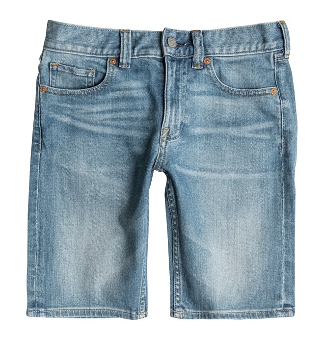 dcshoes, Washed Straight - Short denim, INDIGO BLEACH (bfmw) 0 Washed Straight - Short denim EDBDS03005 DC Shoes