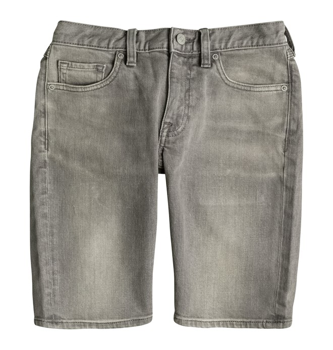 dcshoes, Washed Straight - Short denim, LIGHT GREY (sjpw) 0 Washed Straight - Short denim EDBDS03006 DC Shoes