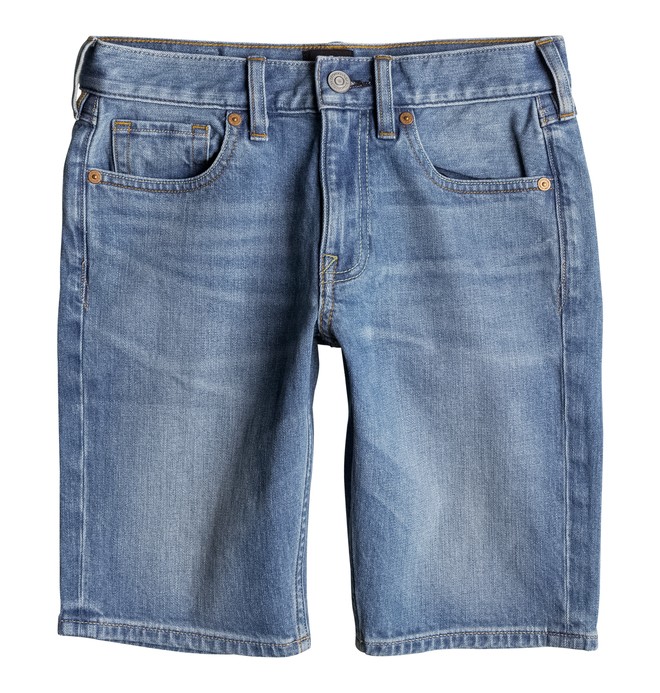 dcshoes, Washed Straight - Short en denim, MEDIUM INDIGO BLEACH (bjdw) 0 Washed Straight - Short en denim EDBDS03009 DC Shoes