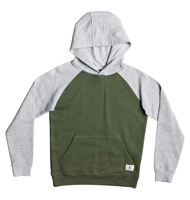 dcshoes, Rebel Raglan - Felpa con cappuccio, VINTAGE GREEN (gzj0) 0 Rebel Raglan - Felpa con cappuccio Green EDBFT03053 DC Shoes