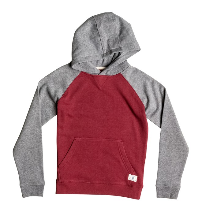 dcshoes, Rebel Raglan - Hoodie for Boys 8-16, SYRAH (rzd0) 0 Rebel Raglan - Hoodie for Boys 8-16 Red EDBFT03053 DC Shoes