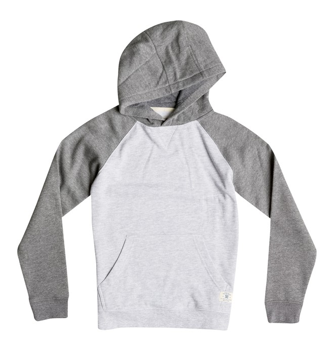 dcshoes, Rebel Raglan - Sweat à capuche, HEATHER GREY/HEATHER CHARCOAL (xssk) 0 Rebel Raglan - Sweat à capuche Gris EDBFT03053 DC Shoes