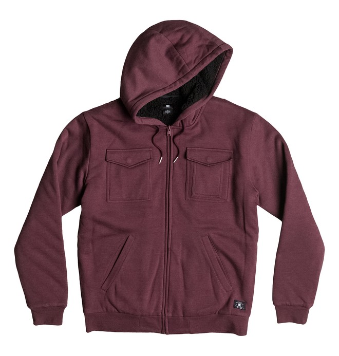 Bremerwood EDBFT03063 0 Bremerwood - Sherpa Lined Zip Hoodie EDBFT03063 DC Shoes