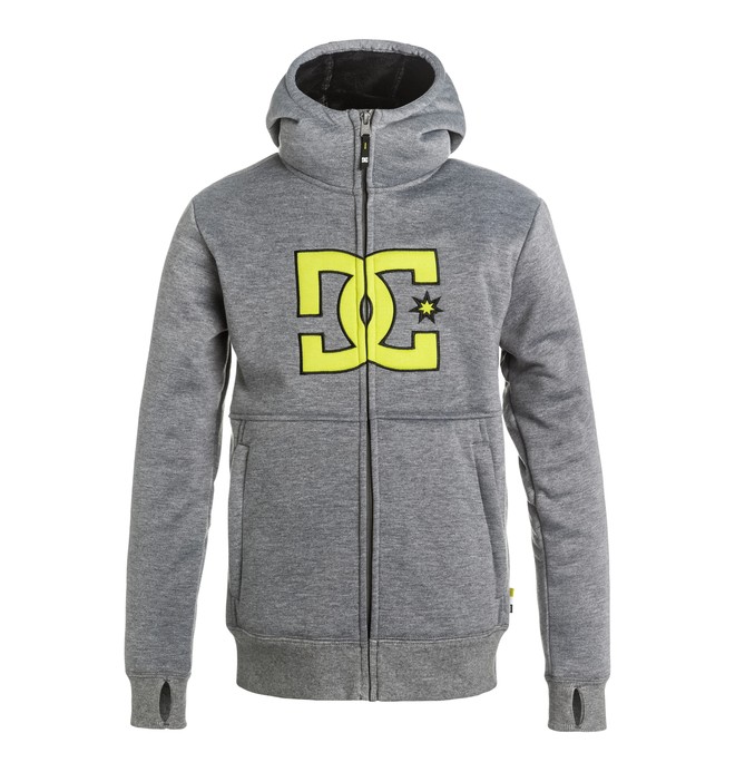 dcshoes, Boy's 8-16 Billions Zip Up Riding Hoodie, HEATHER PEWTER (bev0) 0 Boy's 8-16 Billions Zip Up Riding Hoodie EDBFT03080 DC Shoes