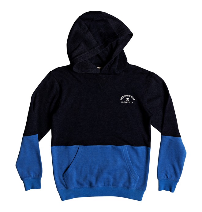 dcshoes, Rebel Block - Hoodie for Boys 8-16, DARK INDIGO (byj0) 0 Rebel Block - Hoodie for Boys 8-16 Blue EDBFT03125 DC Shoes