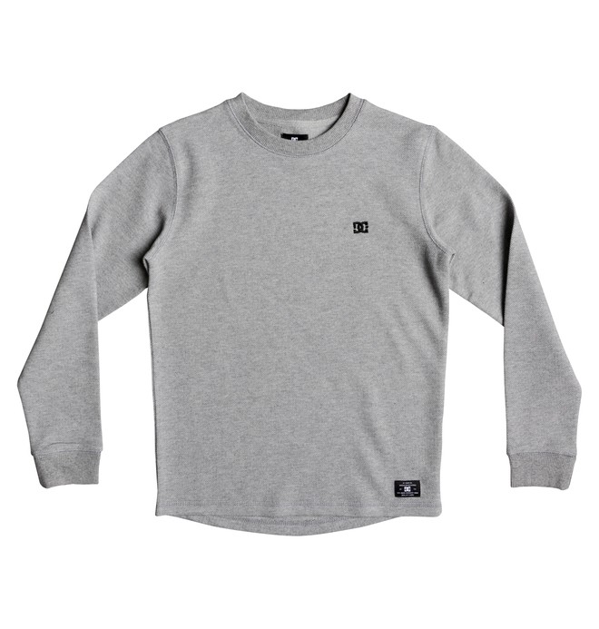 dcshoes, Rentnor - Sweatshirt for Boys 8-16, GREY HEATHER (knfh) 0 Rentnor - Sweatshirt for Boys 8-16 Black EDBFT03128 DC Shoes