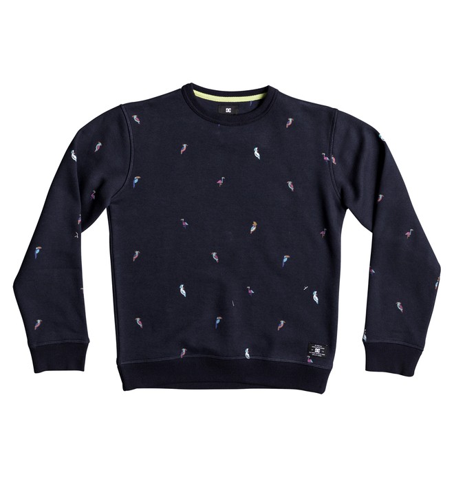dcshoes, Boy's 8-16 2Can Sweatshirt, DARK INDIGO TOUCAN (byj9) 0 Boy's 8-16 2Can Sweatshirt EDBFT03129 DC Shoes