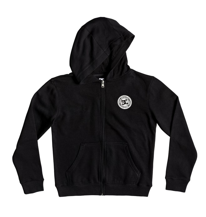 dcshoes, Boy's 8-16 Rebel Zip-Up Hoodie, BLACK (kvj0) 0 Boy's 8-16 Rebel Zip-Up Hoodie Black EDBFT03155 DC Shoes
