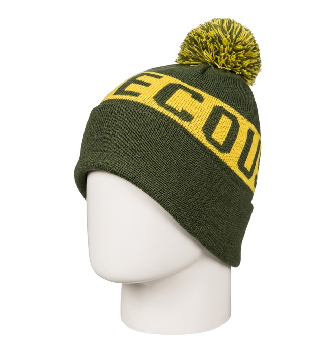 dcshoes, Chester - Bonnet à pompon pour Garçon 8-16 ans, CHIVE (gry0) 0 Chester - Bonnet à pompon pour Garçon 8-16 ans Vert EDBHA03015 DC Shoes